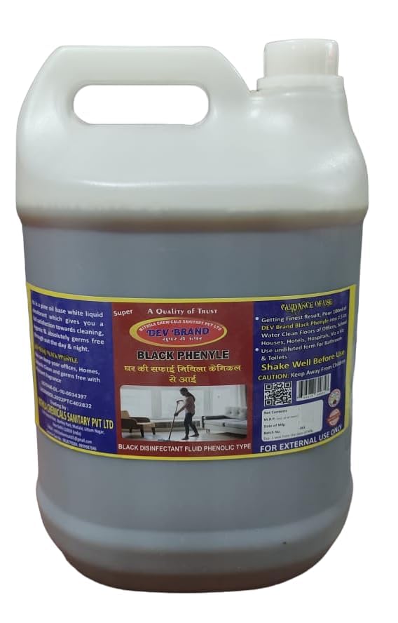 Black Phenyle 5 ltr Surface Disinfectant Floor Cleaner Liquid for Hospitals, Homes, School, Hotel, Offices & Commercial Use Removes Dirt, Stains & Germs Black Phenyle 5 Liter (B0DGSY42KL) Amazon Price History, Amazon Price Tracker