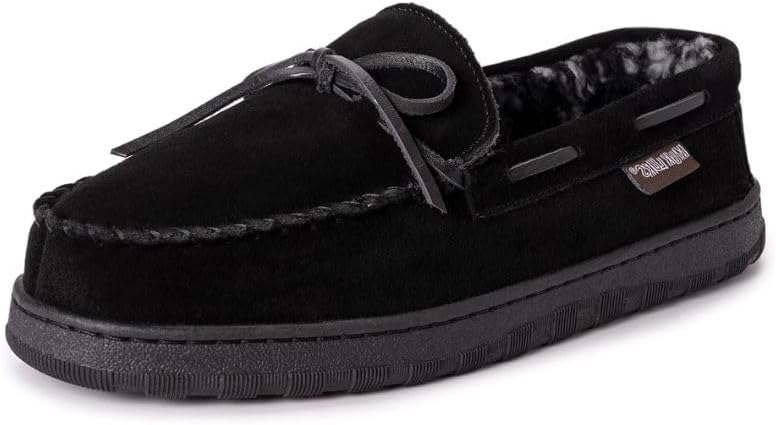 Muk Luks® Men's Paul Printed Berber Suede Moccasin mens Slipper