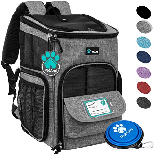 PetAmi Pet Carrier Backpack for Small Cats, Dogs, Puppies | Airline Approved |