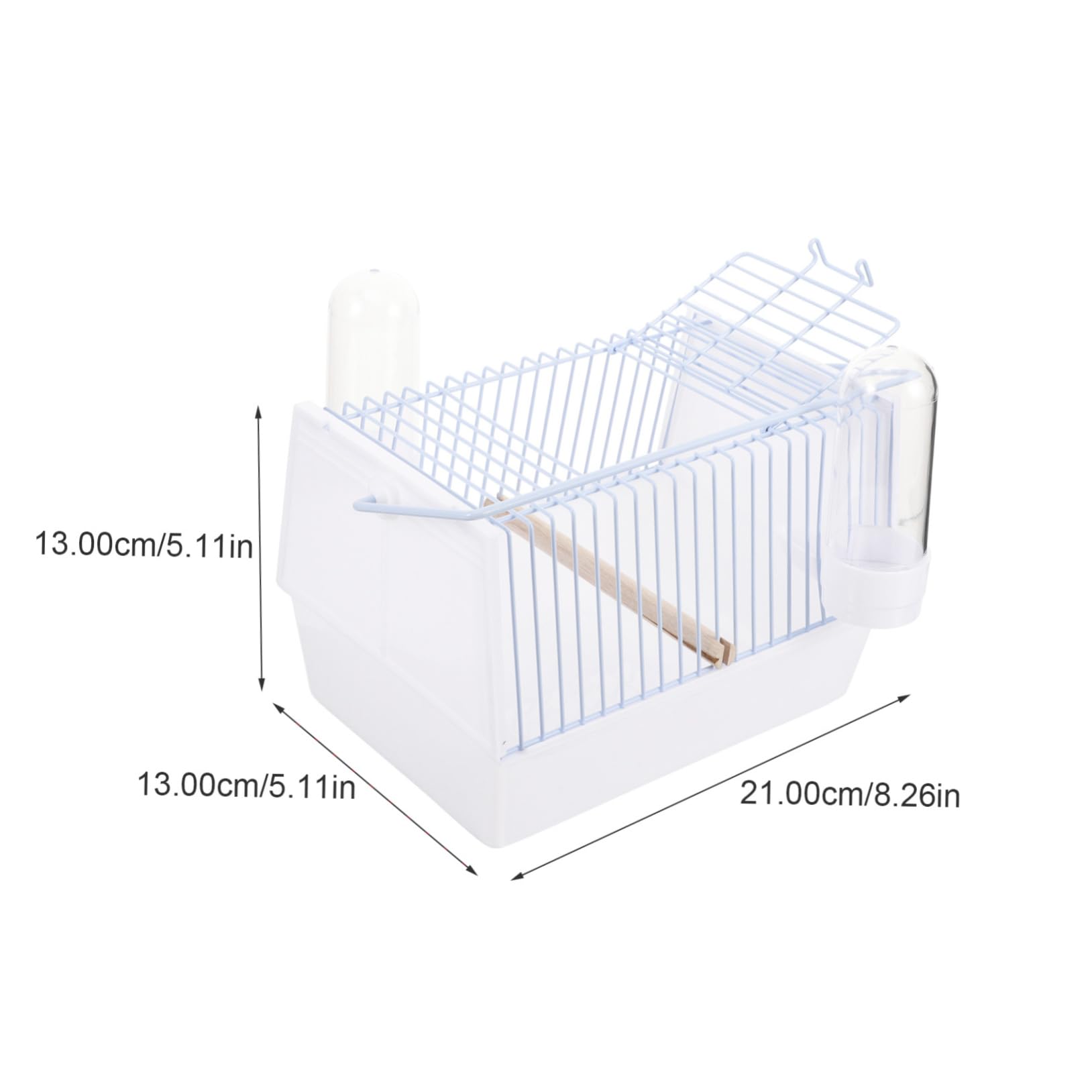 GRIRIW Bird Portable Travel Cage Parrot Travel Cage Handle for Indoor/Outdoor