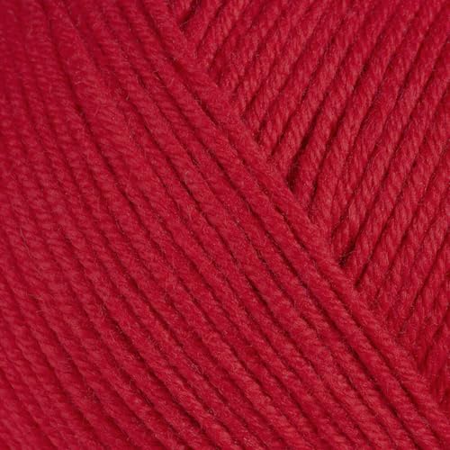 Image of Baby Cotton Blend Yarn - Soft Sport Weight Yarn for Crochet & Amigurumi - 50g /180yds - 60% Cotton 40% Acrylic - Ideal for Baby & Knitting Proj. & 10 Stitch Markers(Shiraz, 4 Balls)