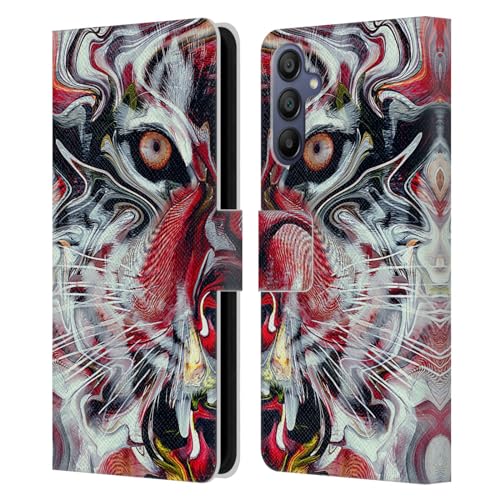 Funda de cuero Samsung Galaxy A15 con acabado artístico premium Riza Peker