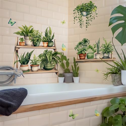 Vinilo Decorativo de Planta Verde Potted Green sacinora miniatura 4