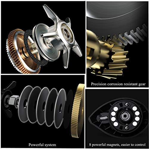 Mini Baitcasting Rollen- und Rutenkombinationen Harte, kohlenstoffreiche Teleskop-Tragbare Handköder und Angelschnur… – Bild 8