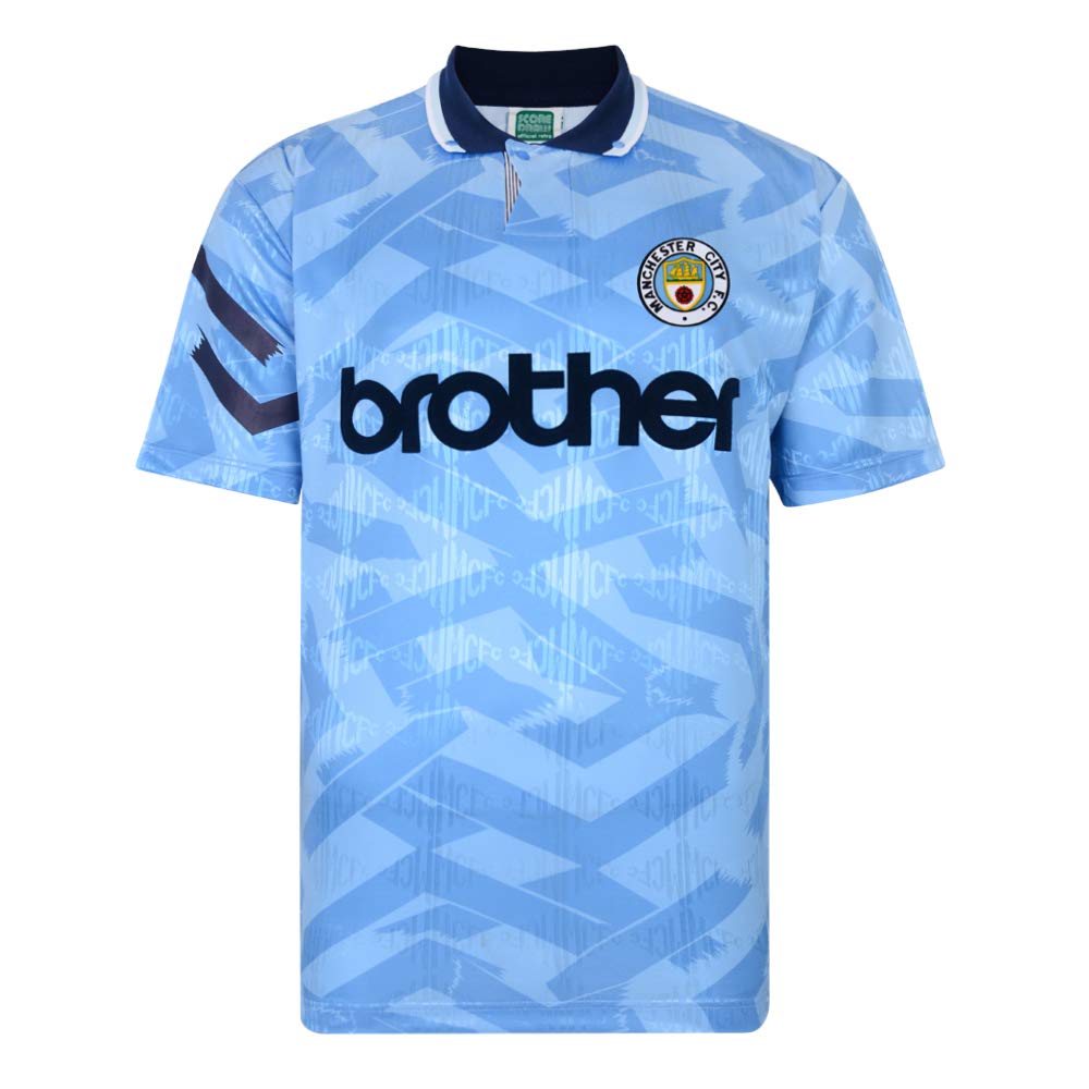 Score Draw Manchester City 1992 Home Shirt White