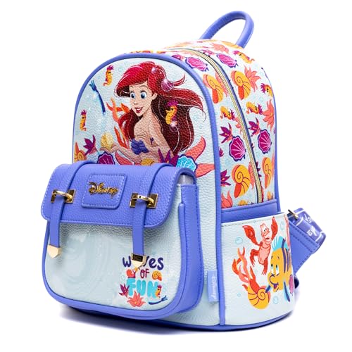 Wondapop The Little Mermaid - Ariel 11" Vegan Leather Fashion Mini Backpack3