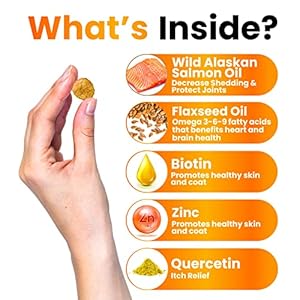 Omega 3 for dogs  fish oil for dogs chews  allergy and dog itch relief  dog anti shedding supplement  joint health treatment  dog skin and coat supplement  salmon oil  epa  dha fatty acids   cucciolini doodles