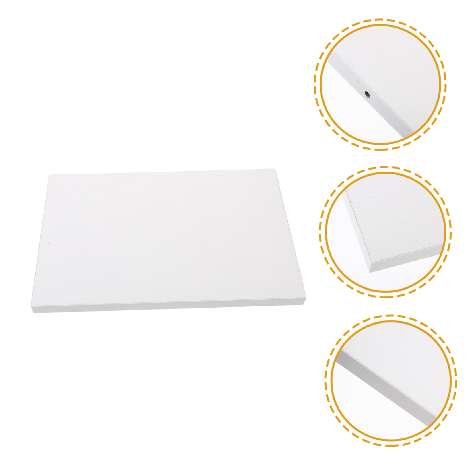iplusmile Mensola Sospesa Da Parete 30x20cm in Bianco Mensola Galleggiante Robusta e Facile Da Installare Per Arredamento Casa Supporto Portaoggetti Per Cucina e Soggiorno