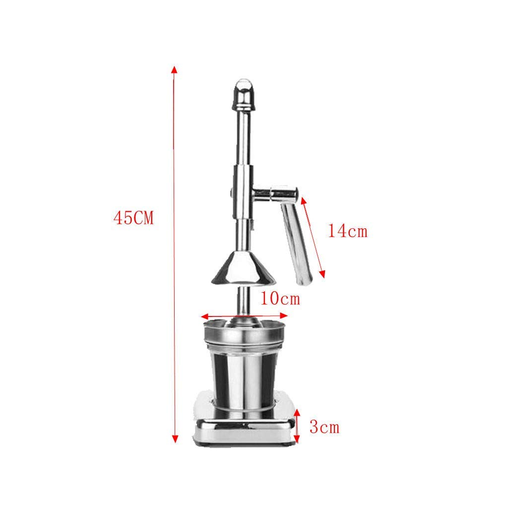 Edelstahl Manuelle Entsafter Orangenpresse Zitruspresse Hand Saftpresse für Zitronen Orangen Obst