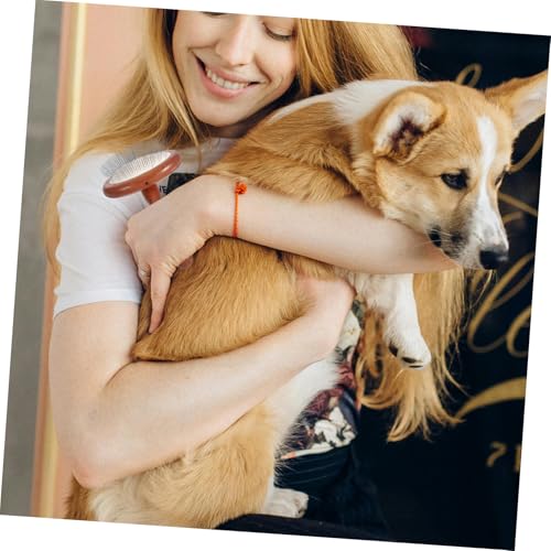 Peine para perros de madera con púas largas que elimina nudos sin tirones 7
