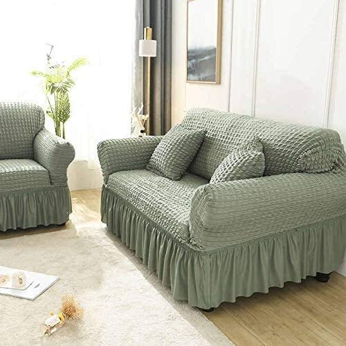 Housse de canapé extensible universelle 2 places revêtement sofa