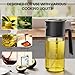 Costop 500ml/17oz Olive Oil Sprayer for Cooking, 2 in 1 Large Glass Oil Dispenser Bottle for Kitchen Gadgets, Even Spray with Portion Control for Air Fryer, Salad, BBQ - Black