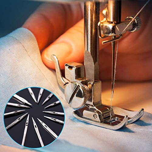 MiDube 50 PCS Sewing Embroidery Machine Needles Universal Regular Point for Brother Singer Varmax Janome Sizes HAX1 65/9, 75/11, 90/14, 100/16, 110/18 (Home Use) - Thumbnail 2