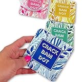 Mahjong Coasters, Set of 4. Colorful Mahjongg Gift. for MAHJ Cup, Drink, Cocktail, Table, Game. Crack, Bam, Dot!