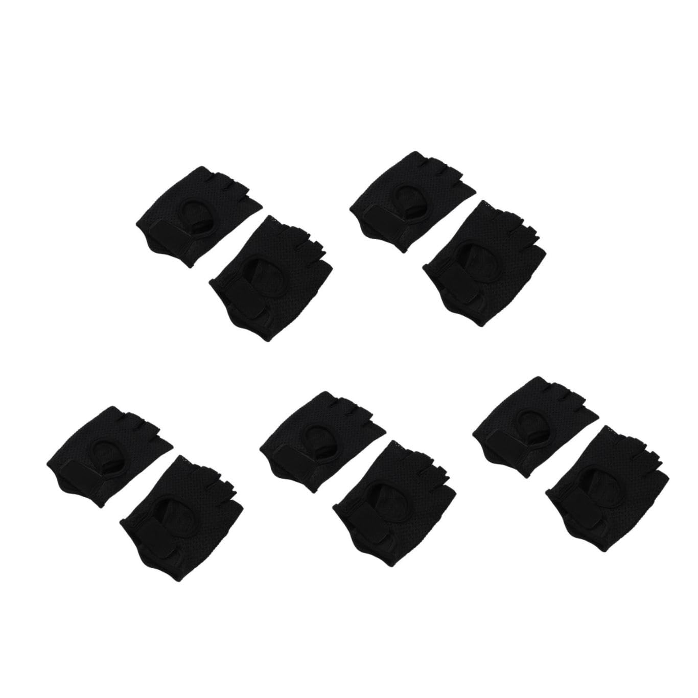 Toddmomy 5paires Gants De Fitness Respirants Gants De Musculation Durables Antidérapants pour Entraînement Salle De Sport
