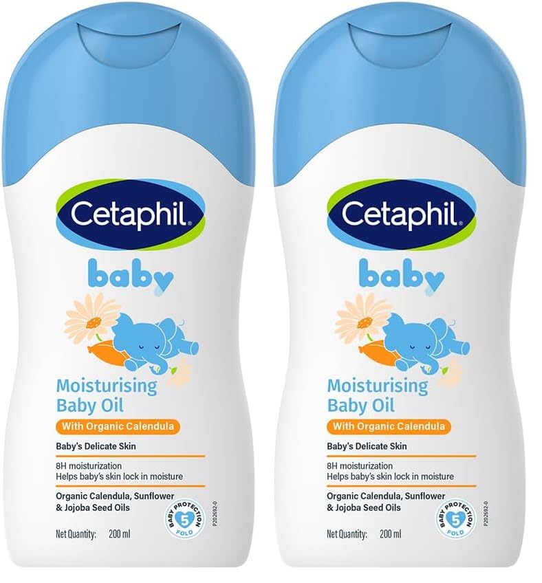 Image of Cetaphil Baby Massage Oil, 200 ml (Pack of 2)