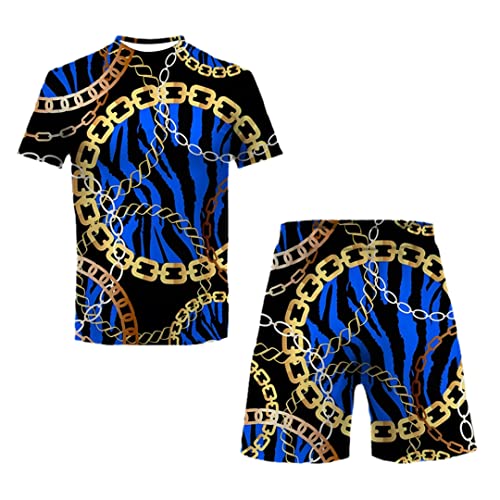 Short de plage et t-shirt col rond homme costume d'été contre la chaleur