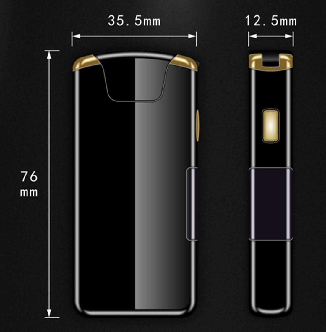 Magic Arc Electric Lighter Flameless Windproof Lighter USB Rechargeable Smart Lighter Best Gift for You (Blue)
