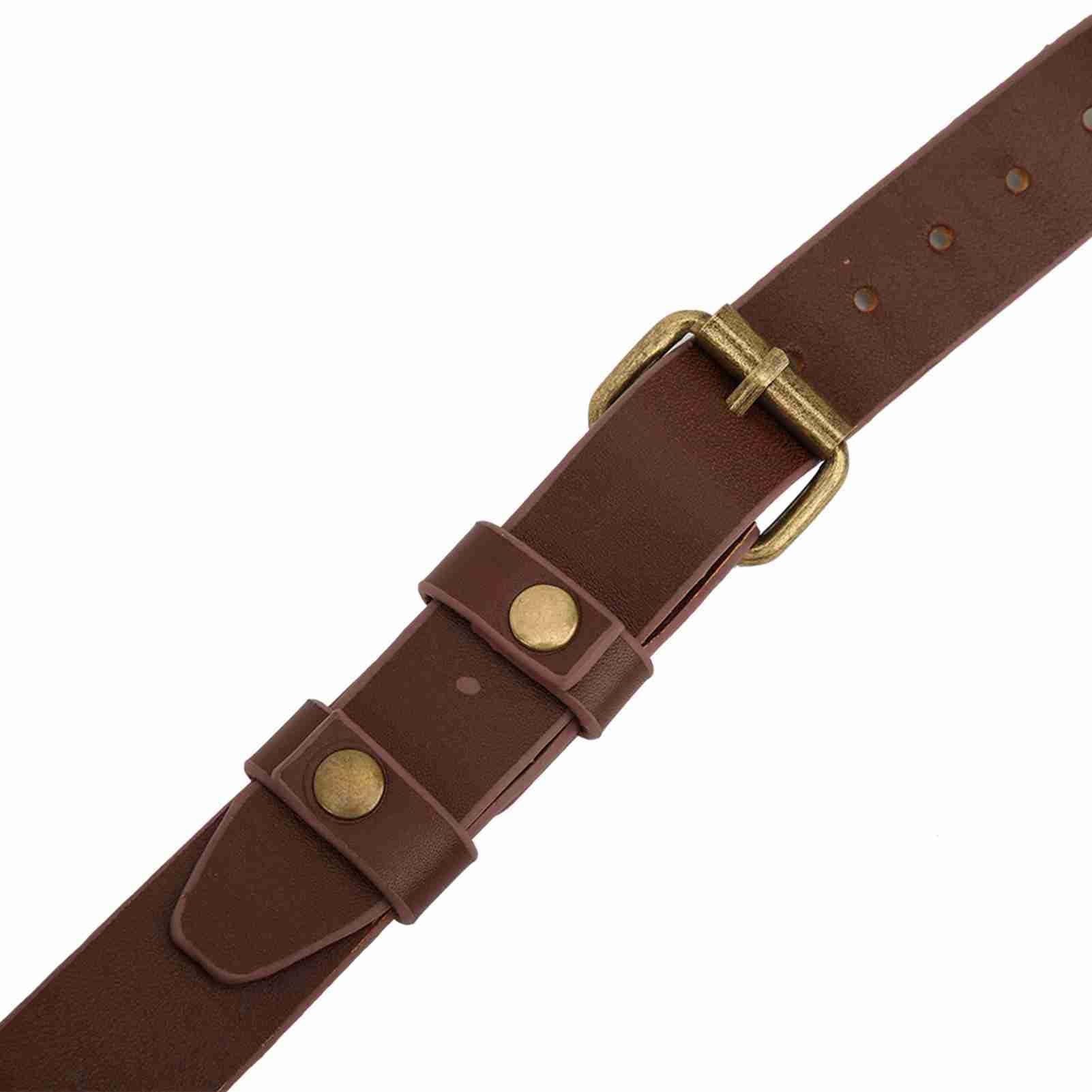 Doppia tracolla per fotocamera, regolabile, in pelle, marrone, per due fotocamere, compatibilità con vite standard da 1/4", larghezza delle spalle 33-50,8 cm, riduce l'affaticamento del collo