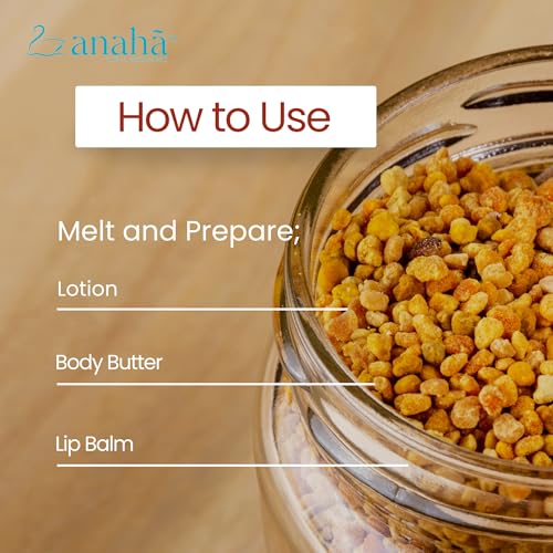 Image of Anaha Yellow Beeswax Pellets (400 g) | Triple Filtered, 100% Pure & Cosmetic-Grade | for Lip Balm, Lotions, Candles, Soaps, and Body Care Products
