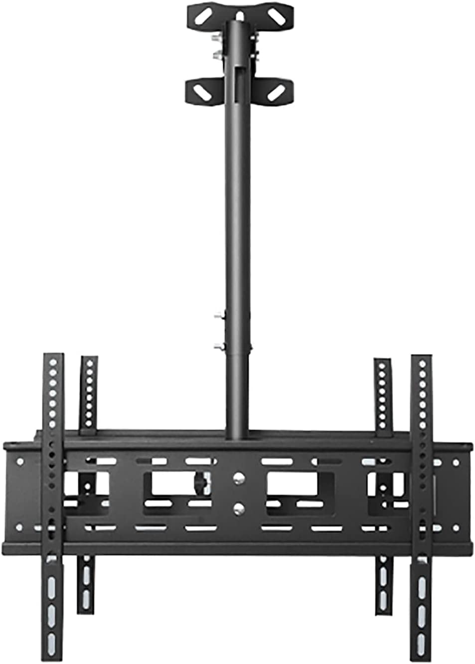 Support TV plafond pour écran de 32 à 60 pouces inclinable et réglable en hauteur