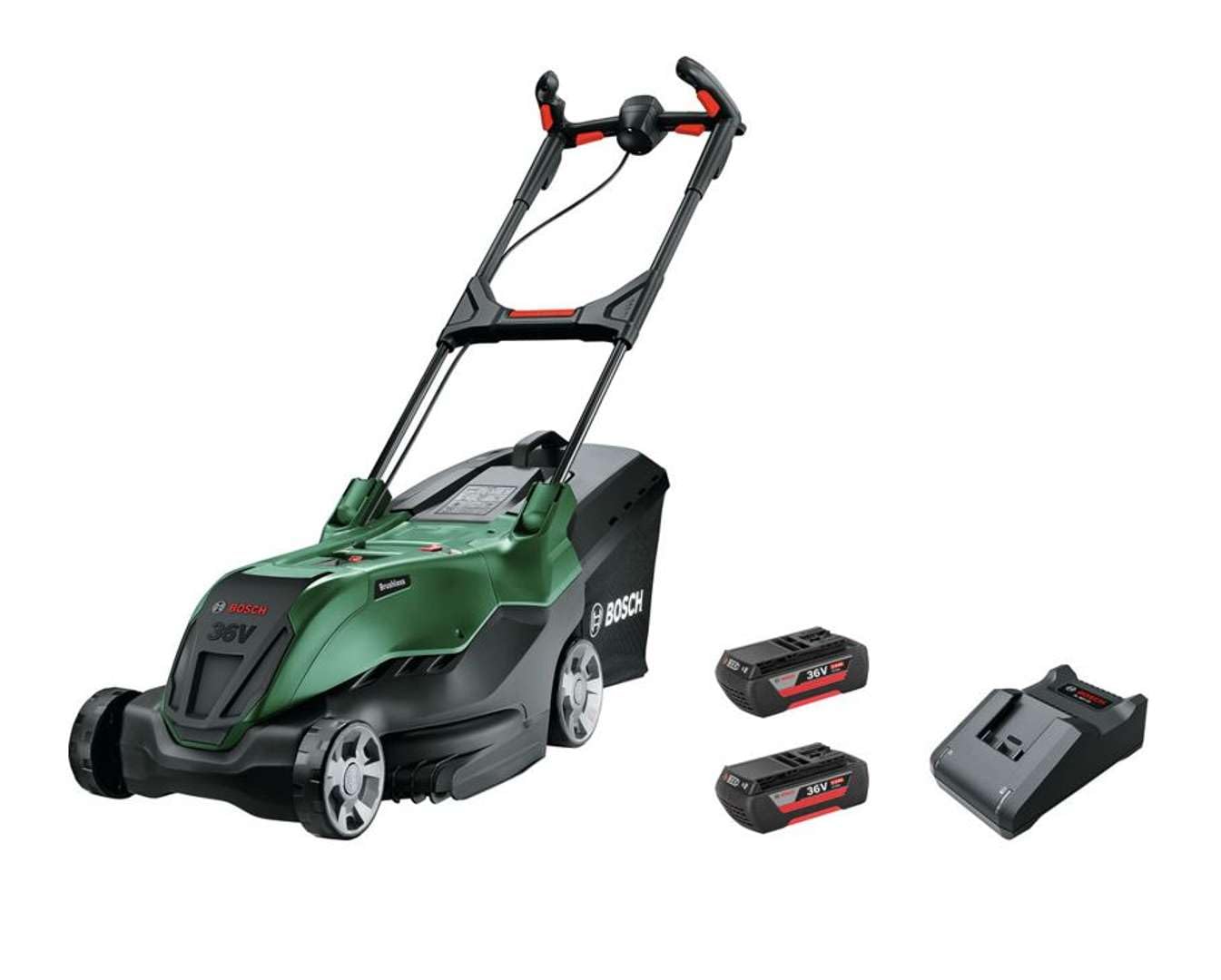 Bosch AdvancedRotak Walk behind lawn mower Battery Green