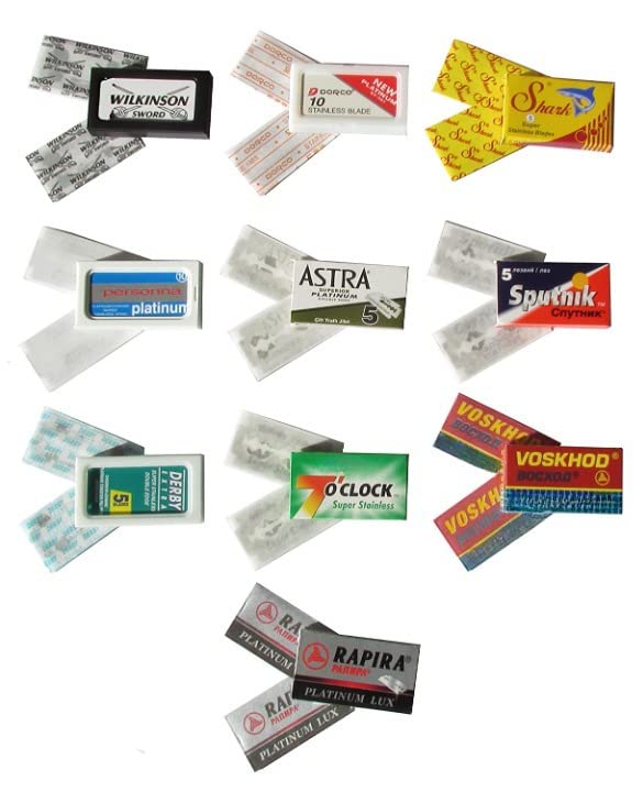 Double Edge Razor Blade Sample Pack For Beginners (2x each)