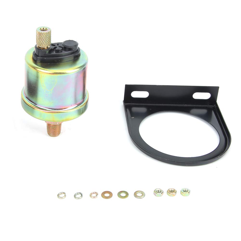 Manometro olio Kit manometro olio Manometro Lunga durata Prestazioni stabili Facile da usare Sensore automatico ad alta sensibilità 0-100 Psi 12v 52mm/2 pollici