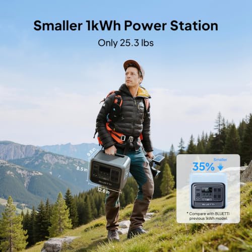 Image of BLUETTI Solar Generator Elite 100 V2 with 200W Solar Panel Included, 1024Wh
