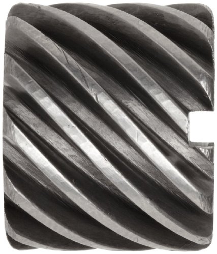 Boston Gear H2410R Plain Helical Gear, 45 Degree Helix, 14.5 Degree Pressure Angle, 0.250 Bore, 24 Pitch, 10 Teeth, Steel, RH