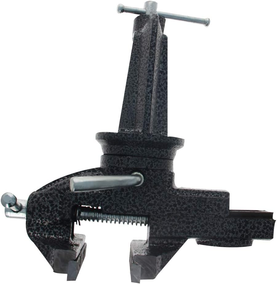 Bettomshin,Clamp Vise 3.15-Inch 80mm Jaw Width 360 Degree Swivel Table Bench Vise Clamp-On Vise