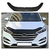 Bonnet Protector for Hyundai Tucson (2016-2020) – Piano Black Bug Shield & Hood Deflector – Front Stone Guard Hood Cover