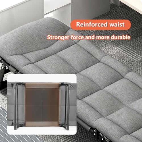 Lit de camping pliable avec matelas lit d'appoint portable - 6