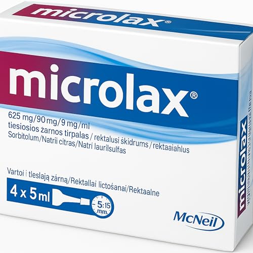 Micro Enema 5ml x 4 Pack – Fast-Acting Laxative for Constipation Relief & Bowel Preparation – Gentle, Effective, and Easy to Use | SterlingSquare