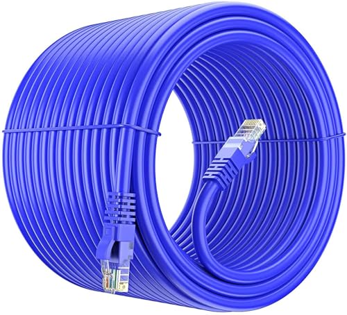 Image of PremiumAV Cat6 Ethernet Cable 1.5M (4.9FT) - High Speed 1Gbps LAN Cable, 550MHz UTP RJ45 Patch Cable - Internet Network Wire for Modem, Router, PC, Laptop, Switch (Blue)