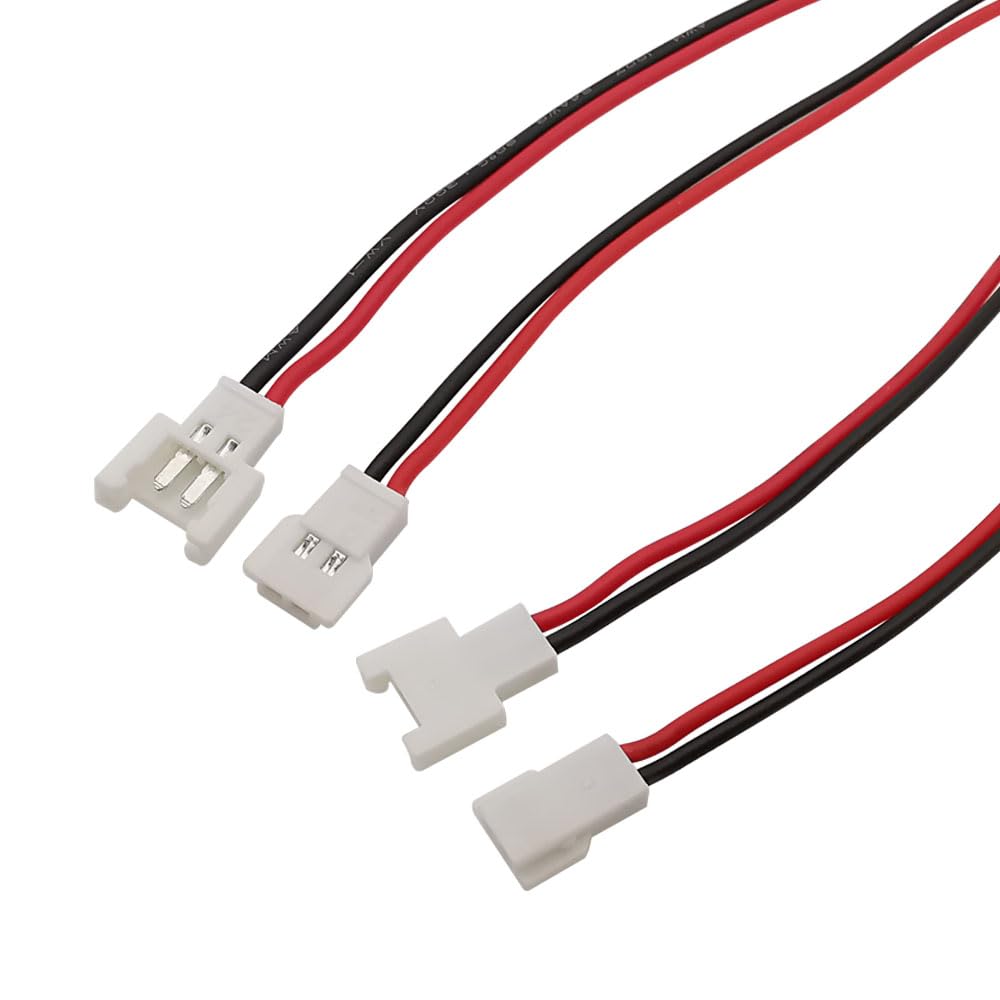 10/20 Stücke MX 2.0 JST Pitch 2,0mm 2 Pin Antenne Docking Männlich Weiblich Steckdose Kabel Draht Stecker 150MM Länge(Dark Grey,10Pcs)