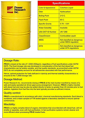 Pri-D PRI-G-16V Fuel Stabilizer - Lubricity Stability Complete Diesel Treatment thumb #2