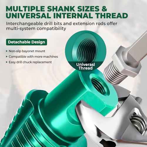 dcvbny 50mm Log Splitting Drill Bit