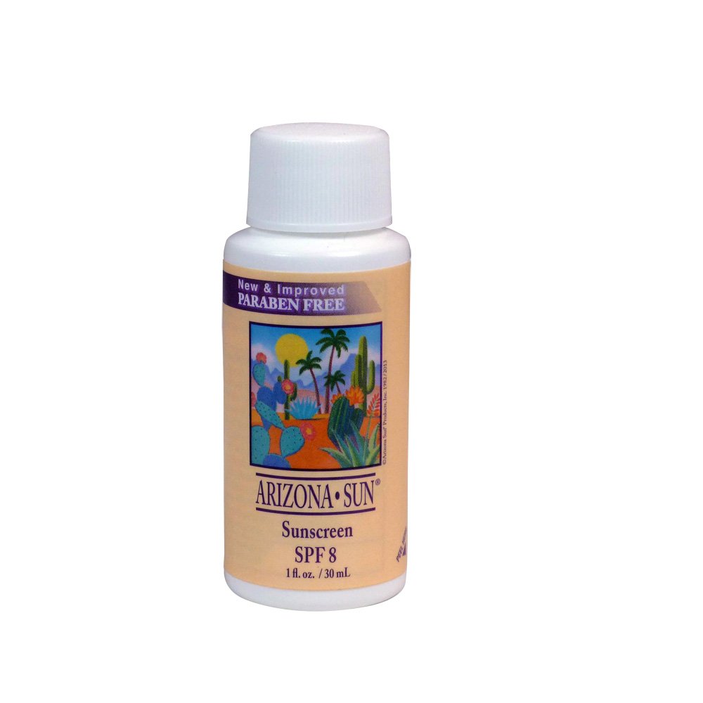 Arizona Sun Sunscreen SPF 8 1 oz A Sun Protection Sun Screen Lotion - Oil Free - Face