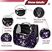 otnrnondcl Skull Purple Butterflies (3) Pet Carrier Airline Approved Soft Sided Portable Cozy Travel Pet Bag, Car Seat Safe Carrier for Cats and Dogs