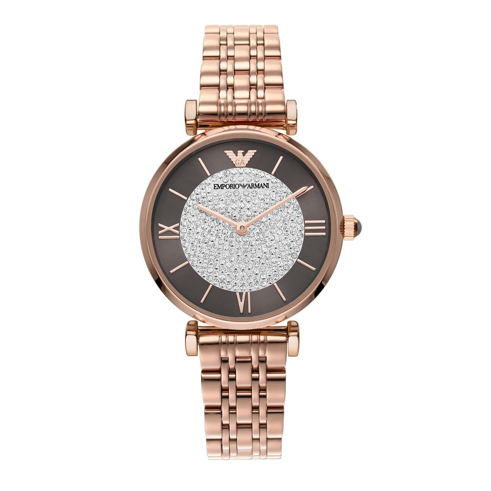 Emporio Armani Stainless Steel Analog Multi-Colour Dial Womens Watch-Ar11402, Band Color-Rose Gold (B09DGQFG1C) Amazon Price History, Amazon Price Tracker