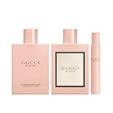 Gucci Bloom 3-Piece Set for Women, (3.4 Oz Eau De Parfum Spray + 3.4 Oz Perfumed Body Lotion+ 0.33 Oz Eau De Parfum Spray)