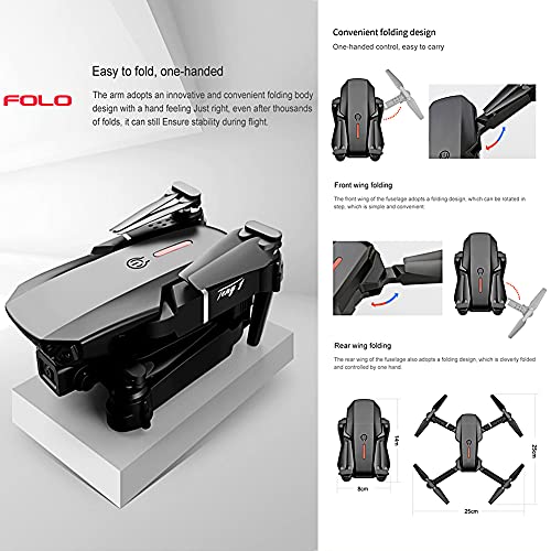 POTIKA E88 Drone RC Com Câmeras HD 4K Para Grandes ângulos, Mini Drone Quadcóptero dobrável 3D Flip