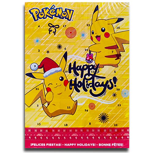 Preisvergleich Produktbild Pikachu Happy Hollidays - Adventskalender Schokolade, Schoko Weihnachts Kalender