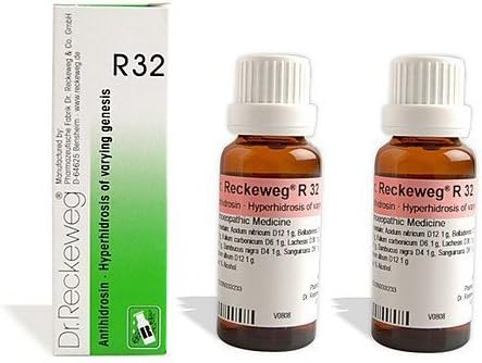 2 LOT X Dr. Reckeweg - Homeopathic Medicine - R32 Excessive Perspiration