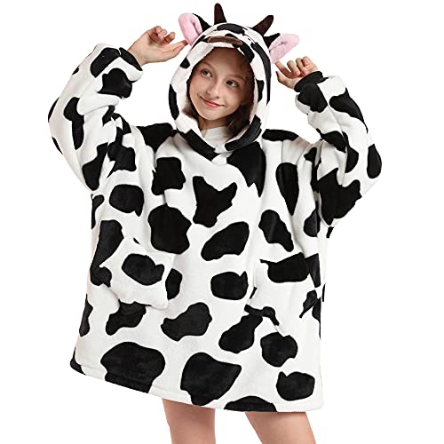 Hyvtom Manta con Capucha para niños y niñas Talla única Diseño de Animal Bata thumbnail