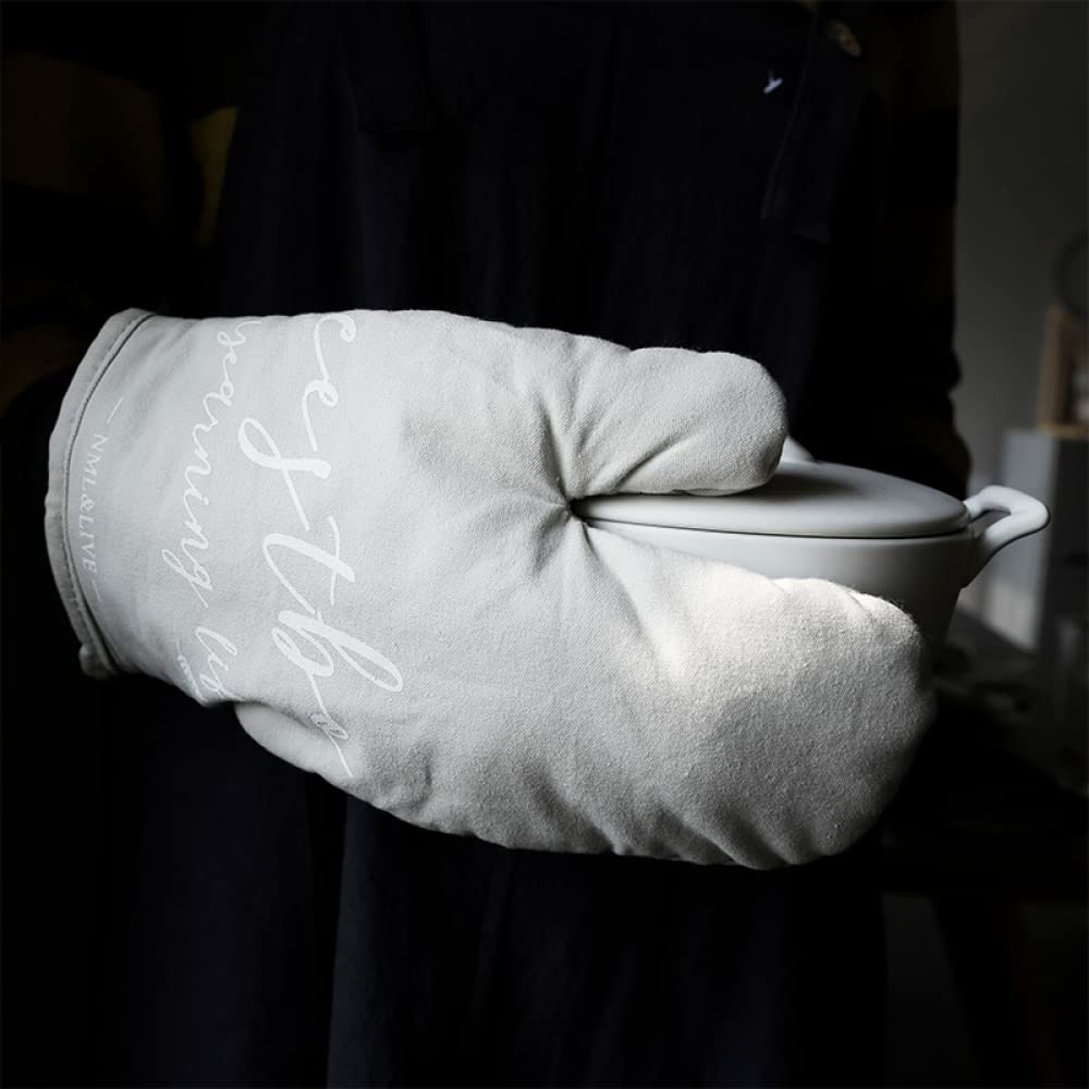 YXSH Manoplas De Horno Guante De Horno De Algodón Manopla A Prueba De Calor Cocina Cocinar Microondas Manopla De Horno Guante Grueso Antideslizante Aislado