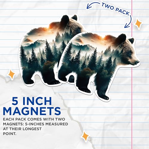 Pack de 2 imanes decorativos de 5 pulgadas miniatura 3