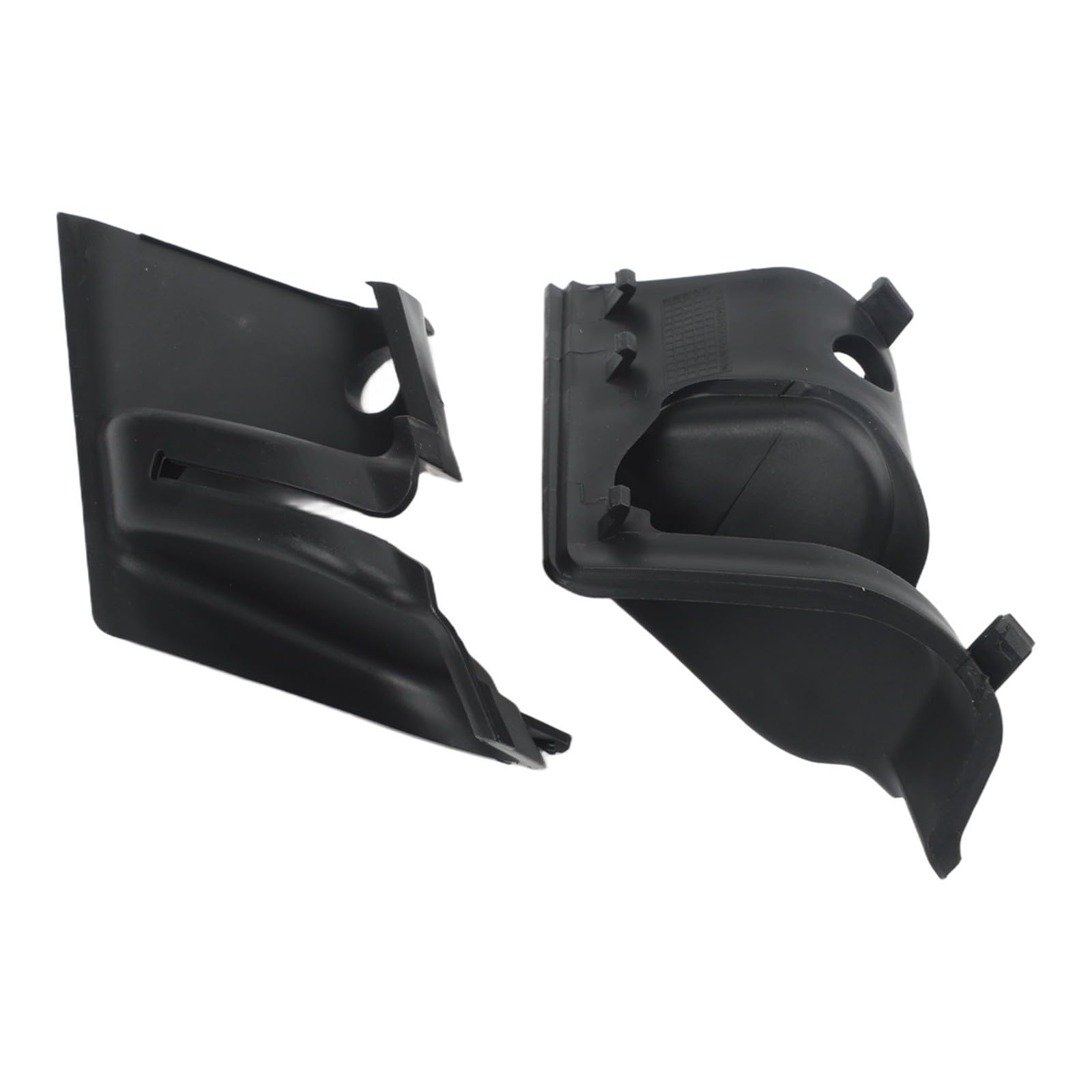 Vordere Motorhauben-Scharnier-Abdeckung, Paar L&R Kappen, schwarze Kunststoffschützer für Ford Transit MK7 2006–2013
