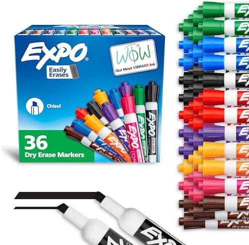 SCRIBBLEDO Dry Erase Markers - Pack Of 36 Low Odor Black Dry Erase - View #5